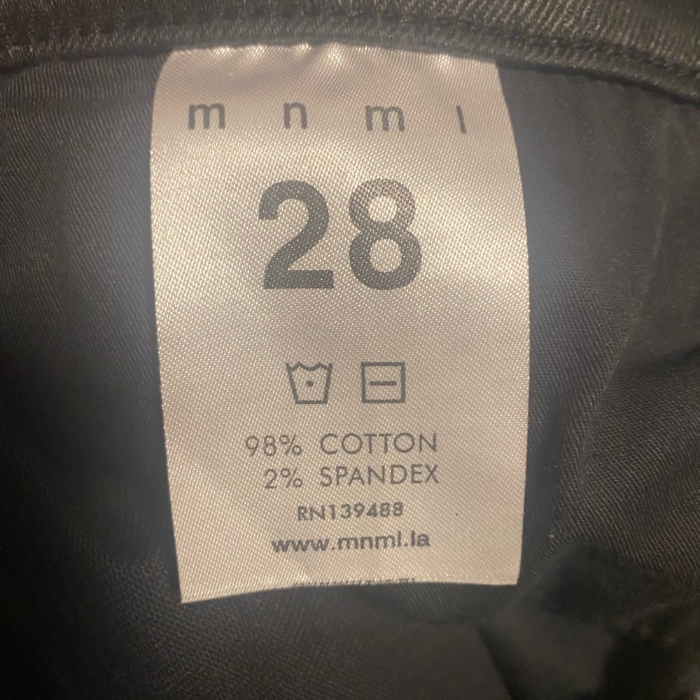 MNML Black Cotton-Blend jeans